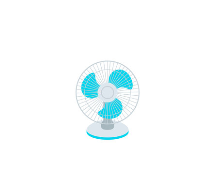 Electric Fan vector isolated icon. Electric Fan emoji illustration. Electric Fan vector isolated...