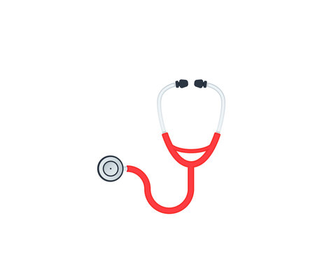 Stethoscope vector isolated icon. Emoji illustration. Stethoscope vector emoticonのイラスト素材