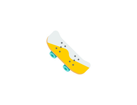 Skateboard vector flat emoticon. Isolated Skateboard illustration. Skateboard iconのイラスト素材