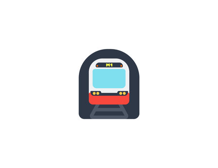Metro vector flat emoticon.のイラスト素材