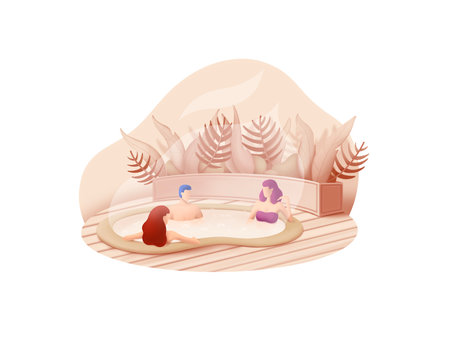 Beauty and Spa series: Hydro Massage poolの写真素材