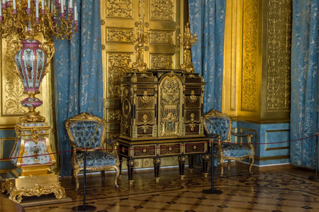 SAINT-PETERSBURG, RUSSIA Interior of  Hermitage, the museum of art and culture in Saint Petersburg.のeditorial素材