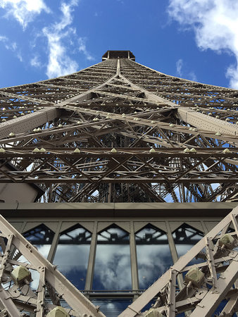 Eiffel Tower looking upの写真素材