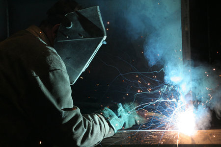 Welder at work - Construction Worker
