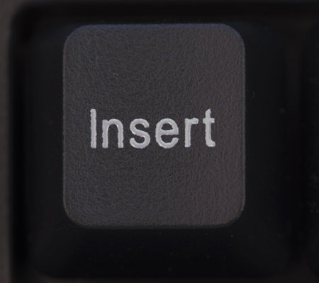Computer keyboard zoom in Insert button