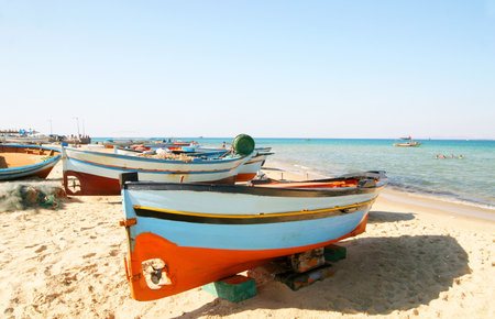 Hammamet boatsの写真素材