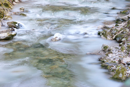 Winter Streamの写真素材