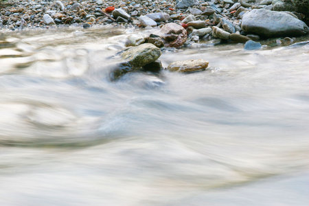 Winter Streamの写真素材