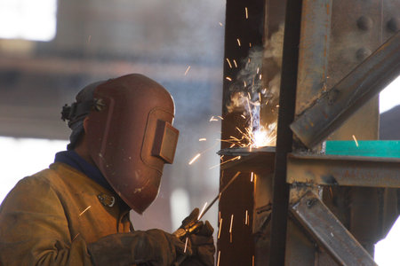 Welder at work  の写真素材