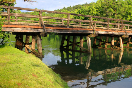 Old wood bridge