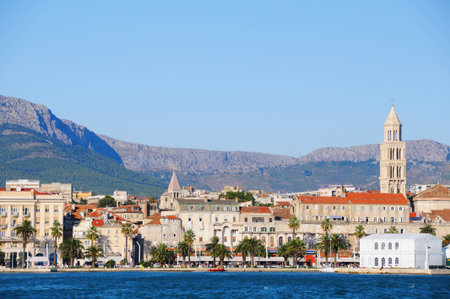 Scenery of Split Old Town, Croatiaの写真素材