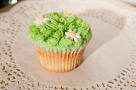 Fresh small Muffin with Green top