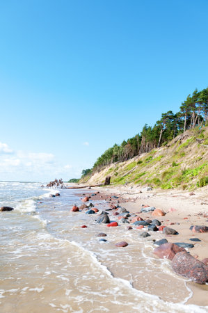 Dutch hat  olandu kepure  -Baltic sea coast near Karkle, Klaipeda, Lithuaniaの写真素材
