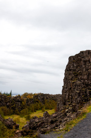 Thingvellir national park, Icelandの写真素材