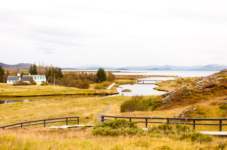 Thingvellir national park, Icelandの写真素材