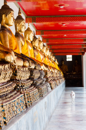 Wat Pho, the Temple of the Reclining Buddha in Bangkok, Thailandのeditorial素材