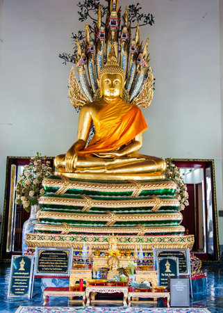 Wat Pho, the Temple of the Reclining Buddha in Bangkok, Thailandのeditorial素材