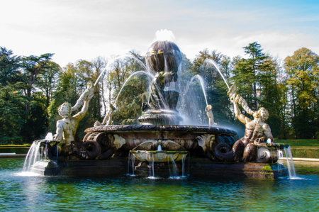 United Kingdom, North Yorkshire - October 5, 2014: Castle Howard is a famous stately home for "Brideshead" remake being filmed here and is also part of the National Trust in North Yorkshire, England.のeditorial素材