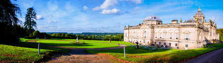 United Kingdom, North Yorkshire - October 5, 2014: Castle Howard is a famous stately home for "Brideshead" remake being filmed here and is also part of the National Trust in North Yorkshire, England.のeditorial素材