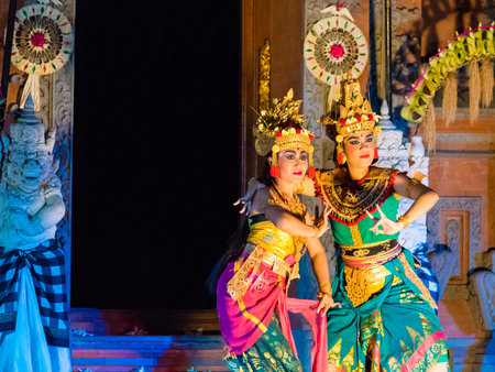 Bali, Indonesia - May 2, 2017: Traditional Bali dancers performing Ramayana Ballet, a traditional...