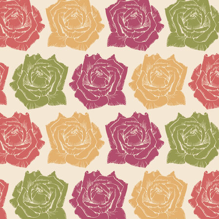 Abstract seamless pattern - art nouveauのイラスト素材