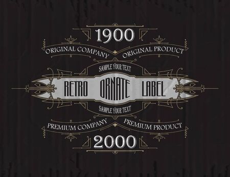 Vintage typographic label premium - vectorのイラスト素材