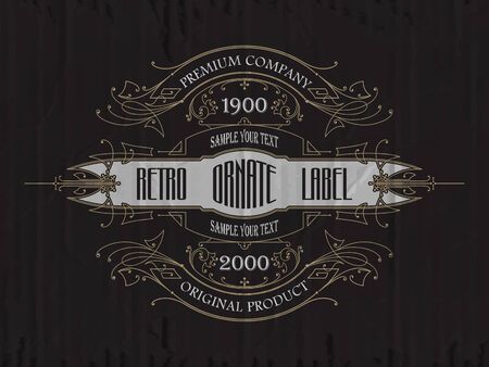 Vintage typographic label premium - vectorのイラスト素材