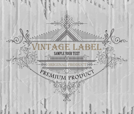 Vintage typographic label premium - vectorのイラスト素材