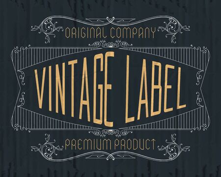 Vintage typographic label premium - vectorのイラスト素材