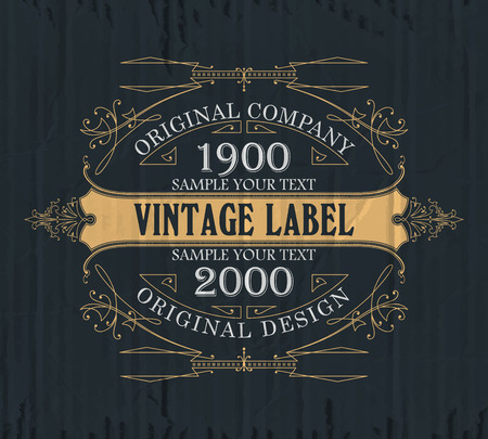 Vintage typographic label premium - vectorのイラスト素材
