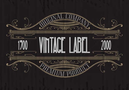 Vintage typographic label premium - vectorのイラスト素材