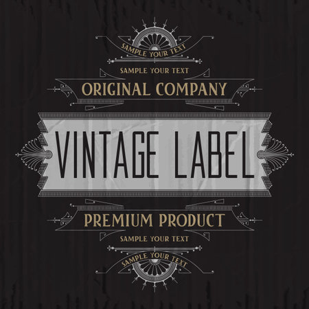 Vintage typographic label premium - vectorのイラスト素材