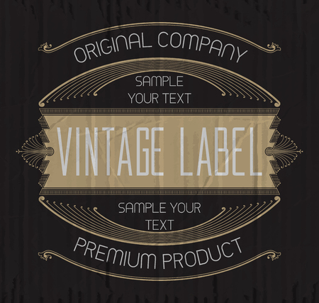 Vintage typographic label premium - vectorのイラスト素材