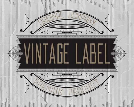 Vintage typographic label premium - vectorのイラスト素材