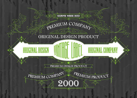 Vintage typographic label premium - vectorのイラスト素材