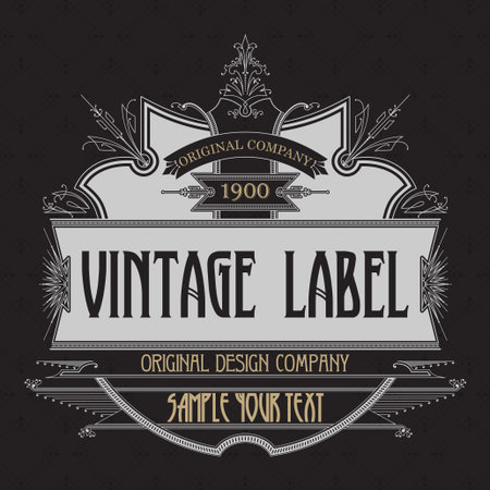 Vintage typographic label premium - vectorのイラスト素材
