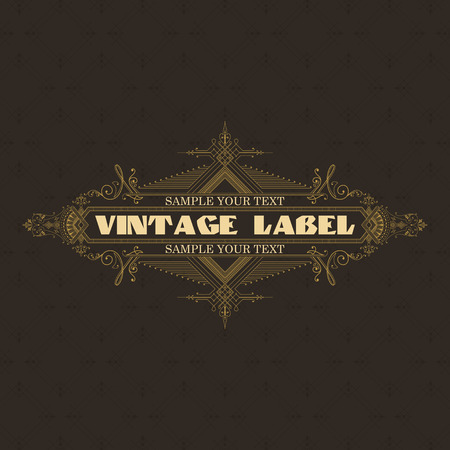 Vintage typographic label premium - vectorのイラスト素材