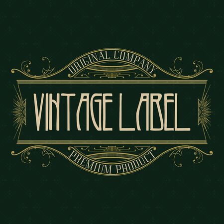 Vintage typographic label premium - vectorのイラスト素材