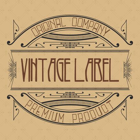 Vintage typographic label premium - vectorのイラスト素材