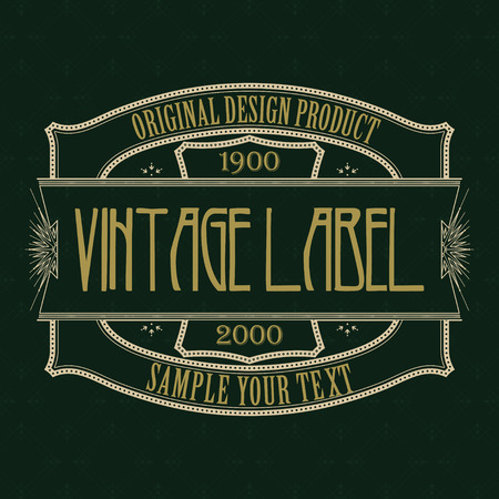 Vintage typographic label premium - vectorのイラスト素材