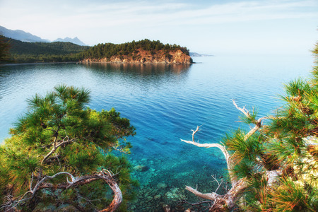 blue sea wave of mediterraneanの写真素材