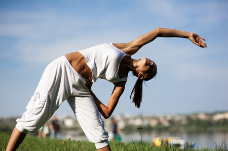 woman engaged in fitnessの写真素材
