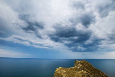 Rocks and sea.の写真素材