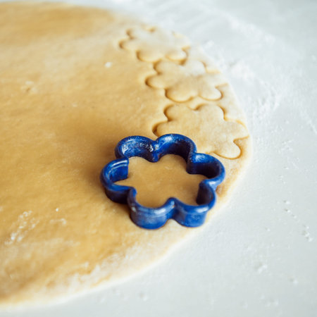 baking cookies at homeの写真素材