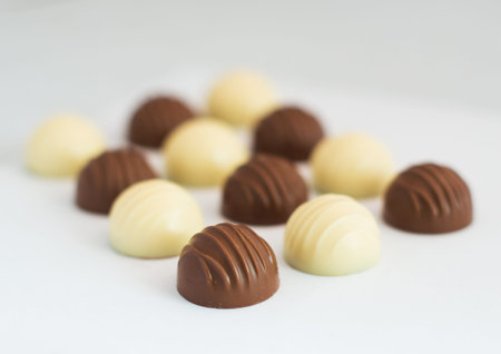 candy on white background