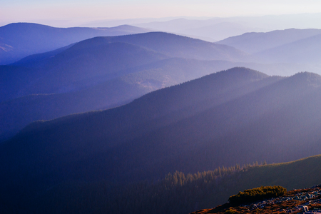 beautiful landscapes in the mountainsの写真素材