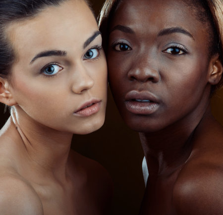 two fashion modelの写真素材