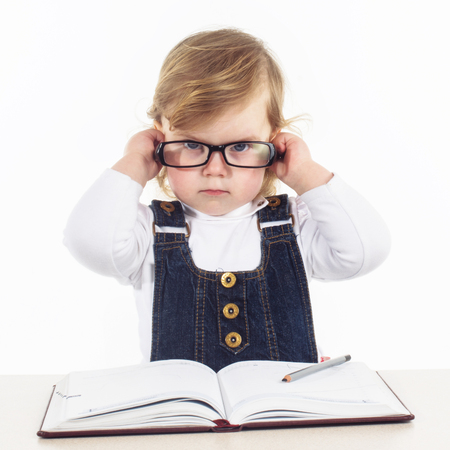 Portrait of lovely cute girlの写真素材