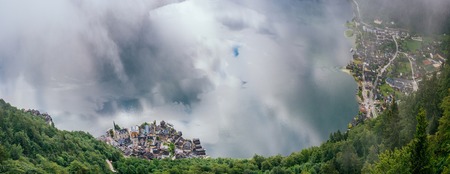 fog over the cityの写真素材