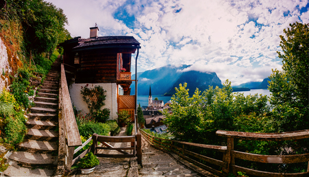 beautiful homes in the mountainsの写真素材